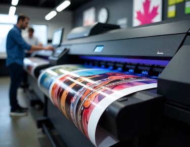 Commercial printing service for corporate materials