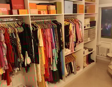 organização de closet