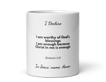 i declare worthiness mug