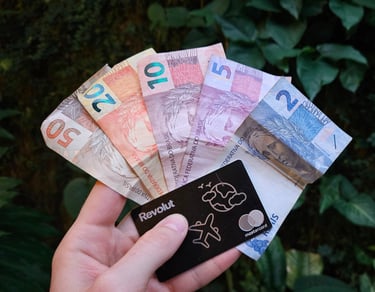 Brazilian money and credit card