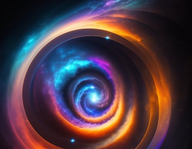 spirale lumineuse colorée. psycho-voyage avec christophe meunier à nantes thérapeute