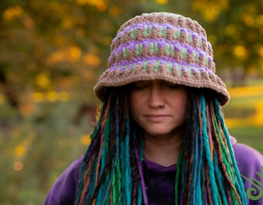 Jungle Poets nerta megzta šilta rankų darbo skrybėlė kepurė žiemai / kalėdinės dovanos 