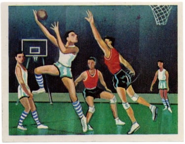Vintage Chocolaterrie Cantaloup Catala Sports Modernes No 238 Basketball Card