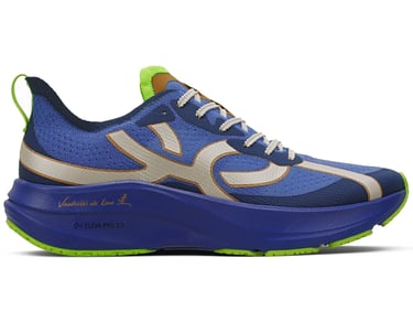 "Tênis de corrida Olympikus azul e verde