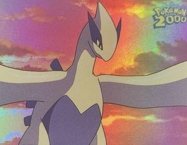 Checklist Topps Pokémon Movie 2000 rainbow foil