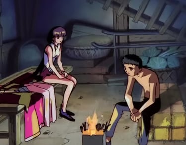 Tenchi Muyo - Ayeka and Tenchi Fireside Chat