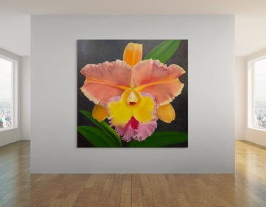 Visualization of Christine Knize’s Monumental Orchid Painting