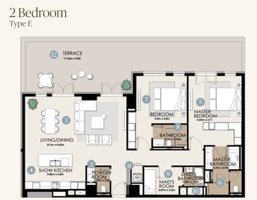 nawayef park views 2 bedroom designs
