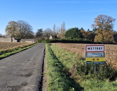 Paysage de campagne à Mettray 37390
