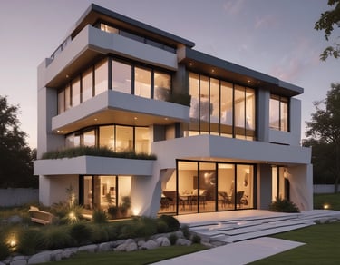 A smiling real estate agent handing keys to a happy new homeowner.