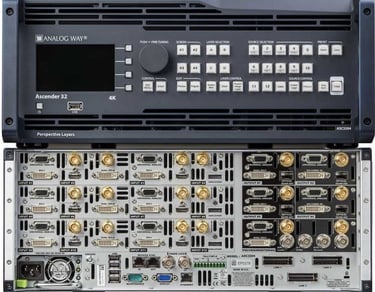 a large display of a large display of many different types of electronics