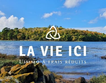 Vue sur la rivière d'Auray - Secteur d'activité de l'agence immobilière La Vie Ici