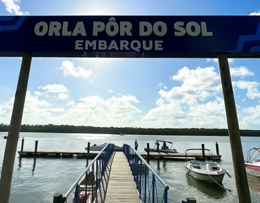 Orla Pôr do Sol Aracaju Sergipe