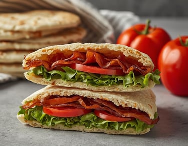 BLT Pita Sandwiches