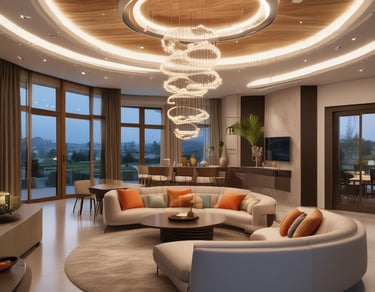 A modern office space featuring elegant architectural film on glass partitions, creating a magical ambiance.