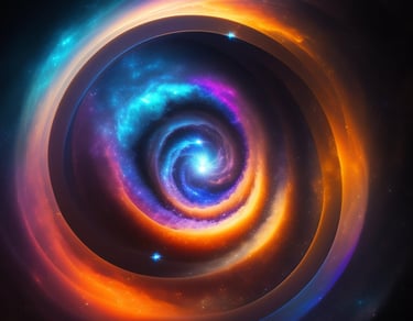 spirale lumineuse colorée. psycho-voyage avec christophe meunier à nantes thérapeute