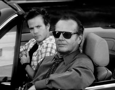 Jack Nicholson, like Peter Pickering, a long time wearer of PERSOL sunglasses