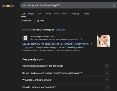 mohs surgery seo services