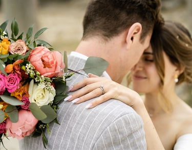 Editorial, fine art wedding couple photography with documentary style