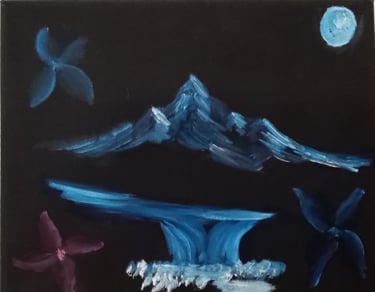 Testing Light and Dark (painting) Kylee Nicole Smith