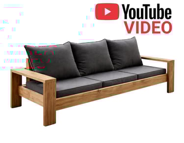 DIY outdoor sofa build project with step-by-step plans