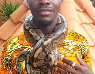 Dahomey African Tours Operation Director and and Senior Guide at Pythons Temple In Benin