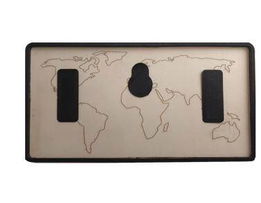 a picture of a world map with a world map on it