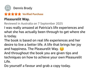 Amazon book review by Dennis to the Pleasurelit Way