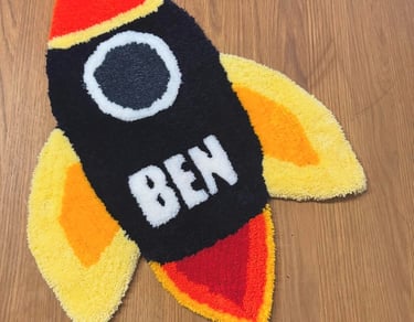 Tufting Rakete mit Namen