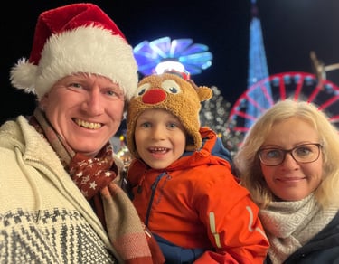 Family at the Karlsruhe Christmas Markets
