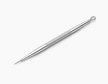 Stainless steel acne needle for precise blemish treatment, professional skin care tool