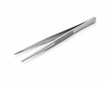 stainless steel dressing forceps instrument CE certified for handling dressings.