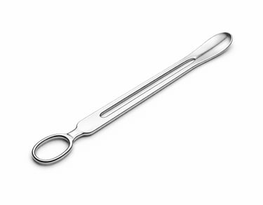 stainless steel grooved director instrument CE certified for guided incision and probing.