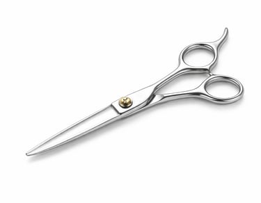 Professional hair cutting shears for salon use, stainless steel hairdressing tool