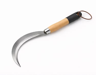 Sickle for crop harvesting and farm use