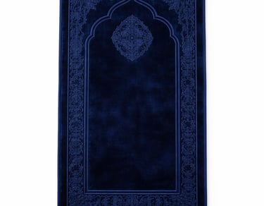 Premium velvet prayer mat with elegant design for home and mosque use
