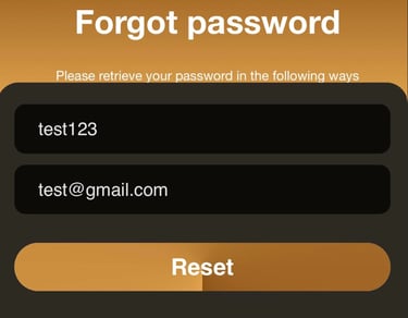 password reset sample