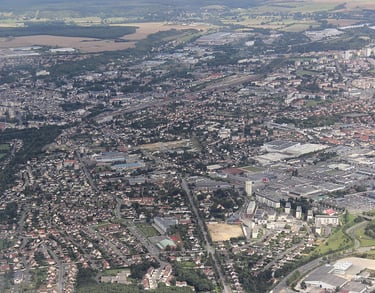 Vue aérienne de Vernouillet 28500 - ATZ Diagnostic Immobilier