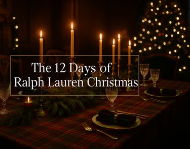 Ralph Lauren–inspired Christmas dining room