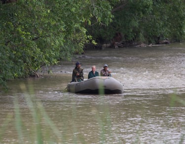 Safari on the river in Bardiya Nationl Park