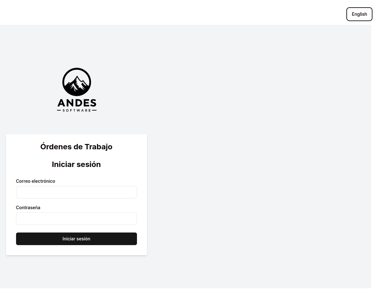 Login de aplicación de ordenes de trabajo