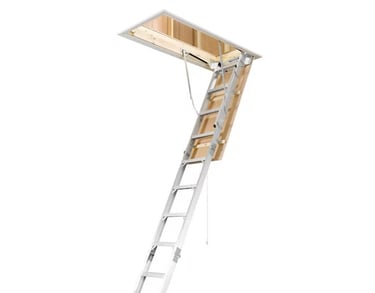 Aluminum fram attic ladder
