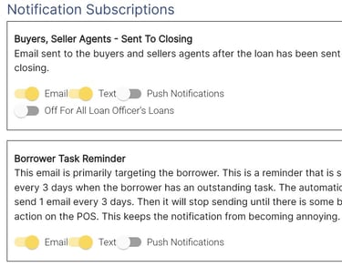 eqLend notification subscriptions