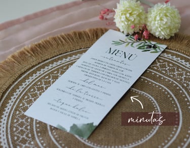 minutas menú