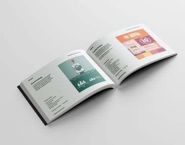 Open book showing pages from the VoidD Services Guide