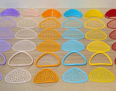 flo-49:  diverse colors Ring and Insert set decoration