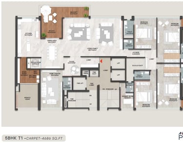 ANP Privado 5BHK - 4686 Sq Ft