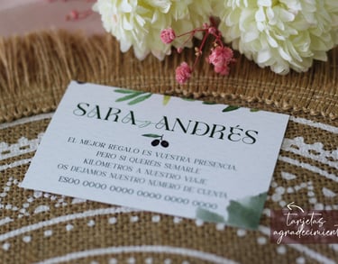 tarjetas de boda