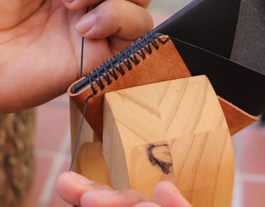 Handstitched wallet with German thread, Strong thread, Pueblo Leather 