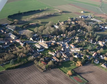 Photo vue aérienne de Flexanville 78910 - ATZ Diagnostic Immobilier